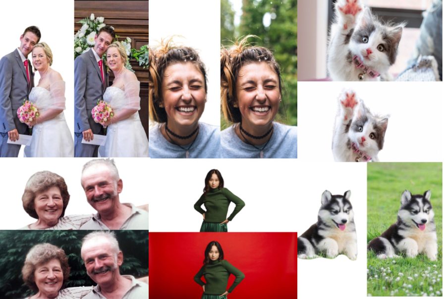 Remove image background/ change to transparent , white or any selected color 