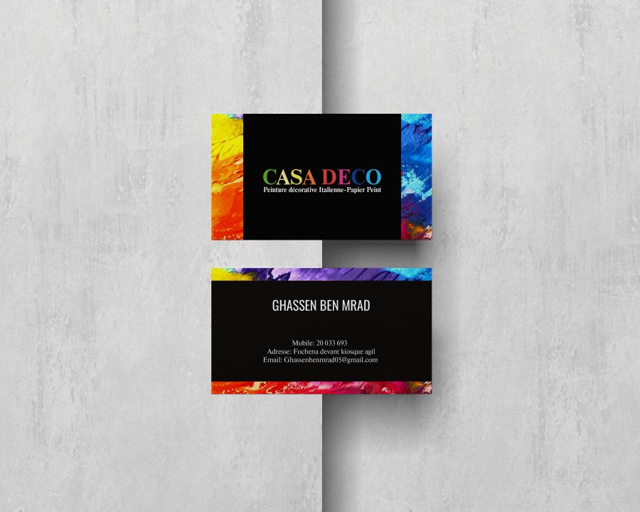 I will create a custom and elegant business card design