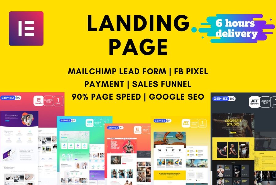 I will design wordpress website, landing page using elementor pro
