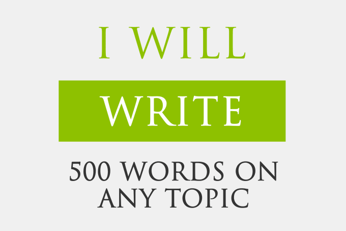 500 words Original and Unique Article within 24 ours