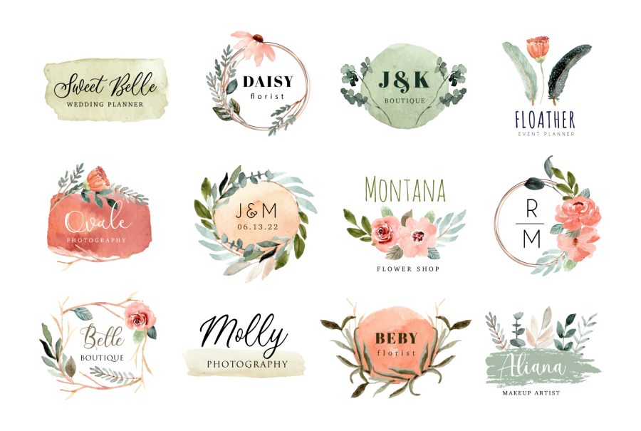 I will do awesome signature and watercolor feminine logo design