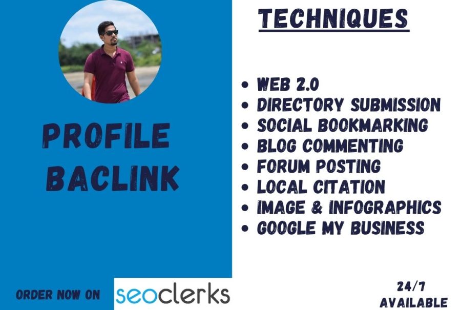 Build high authority SEO profile backlink for your website 