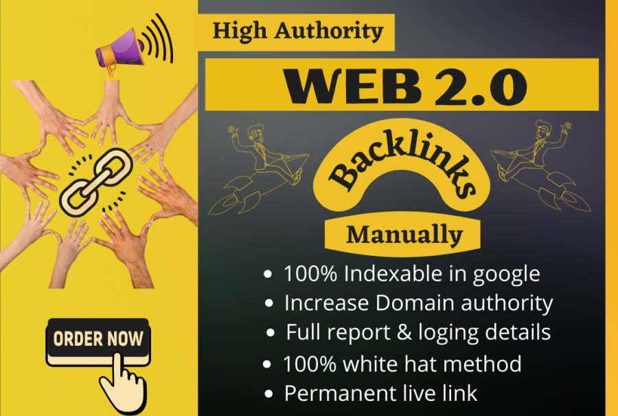 I will build high authority web 2 0 backlinks