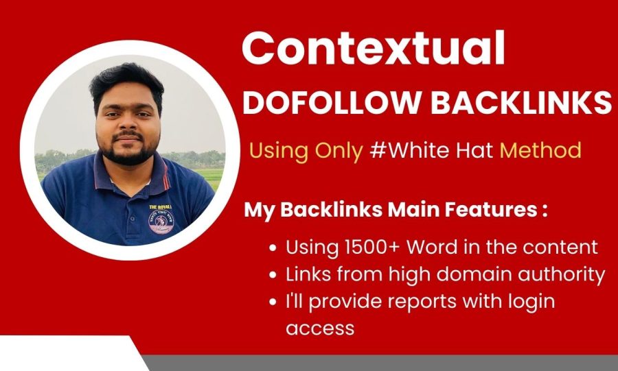 Contextual SEO dofollow backlinks of high authority site
