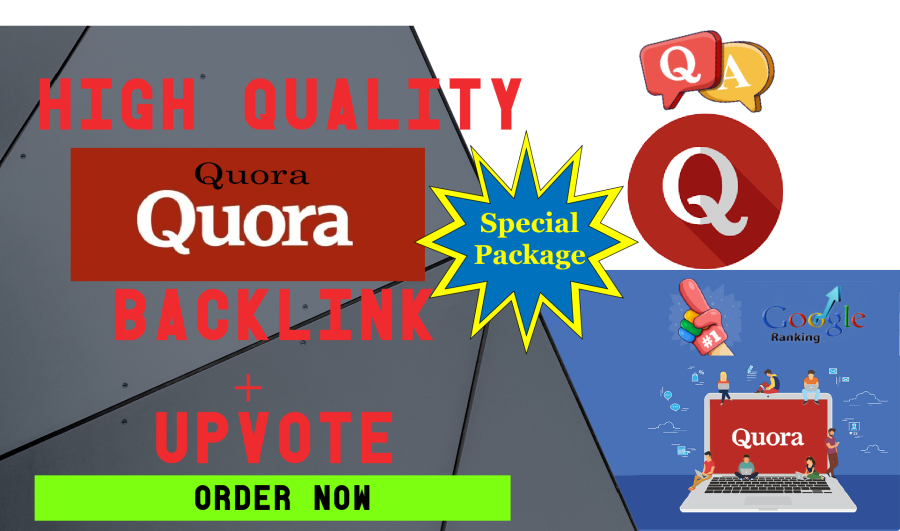 20 Quora Answers+convenient image+40 Backlinks+25 Upvote 