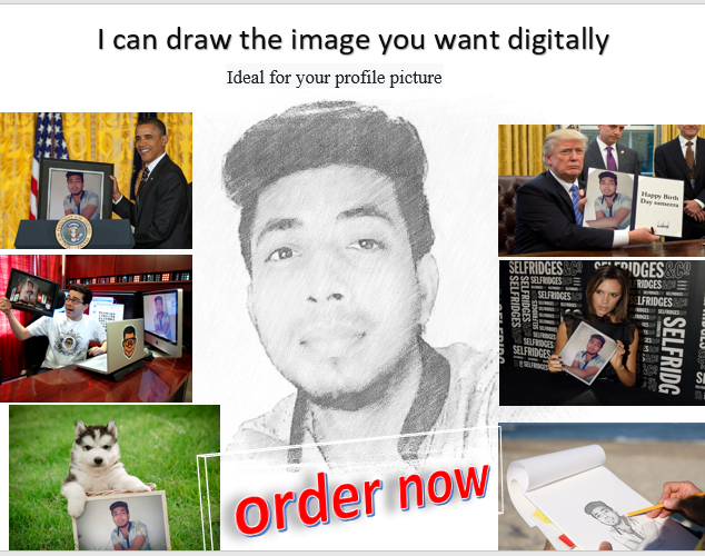 I will create a sketch image for your profile picture or celebration image