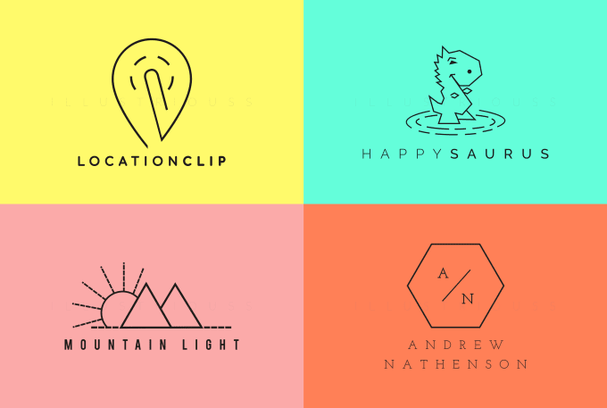 I will do 2 minimal logo design