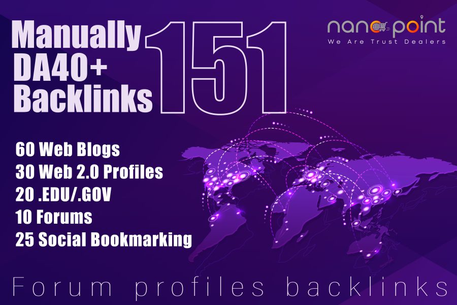 Create 151 High Authority Forum, Gov & Edu Mixed Profile Backlinks