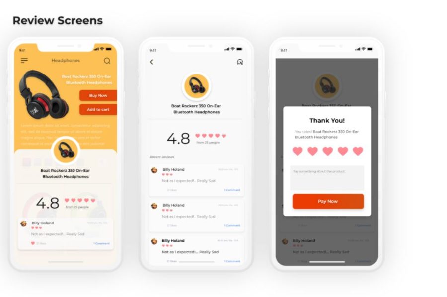 Flutter ecommerce template for both android and ios