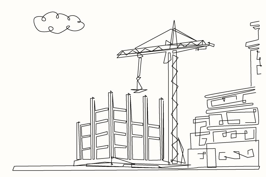 I will draw one continuous line art style