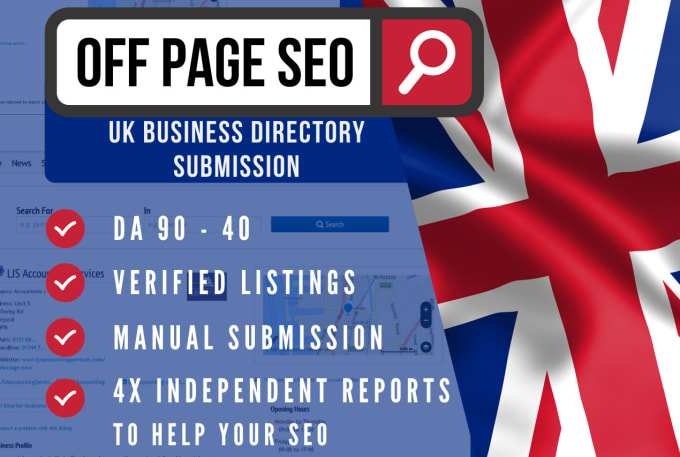 I will add your business to 90 uk directories, top quality uk link building