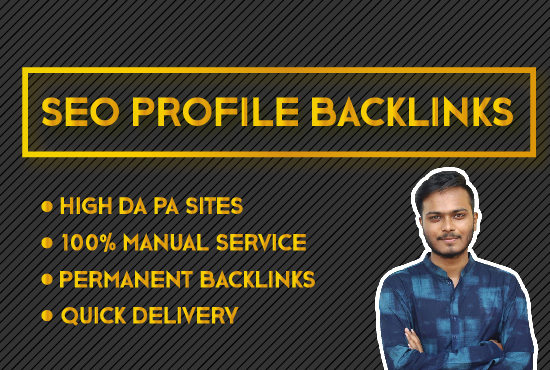 I will Do 70 High Authority SEO Profile Backlinks