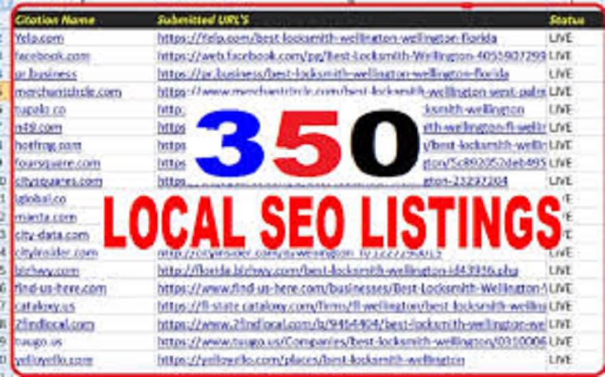 I will do 300 UK citations and directory submissions manually