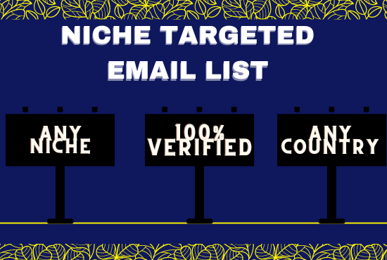 I will provide USA 5k verified niche targeted email list 