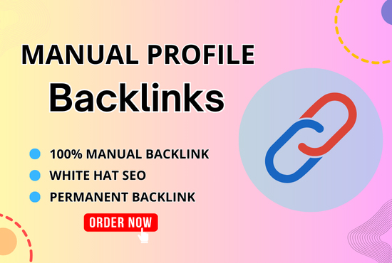 I will create 70 Do follow profile backlinks for your website.