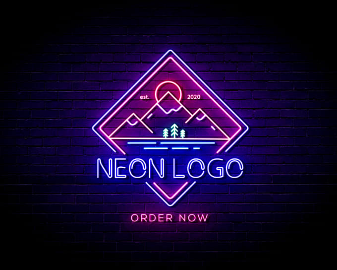 I will design 2 neon logo in just 24 hours