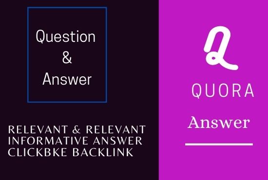 I will answer 15 relevant question in quora 
