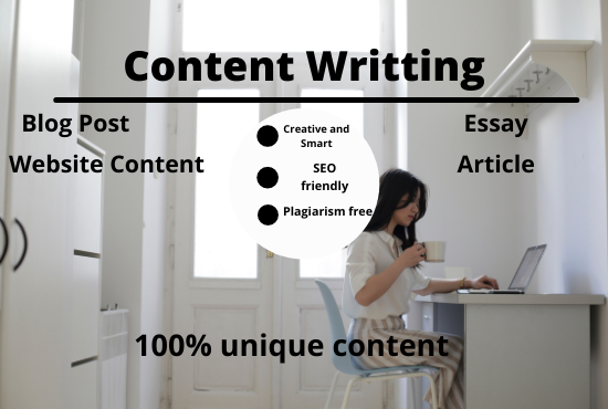 I will write 1200 words genuine SEO friendly article writing, blog post and website content