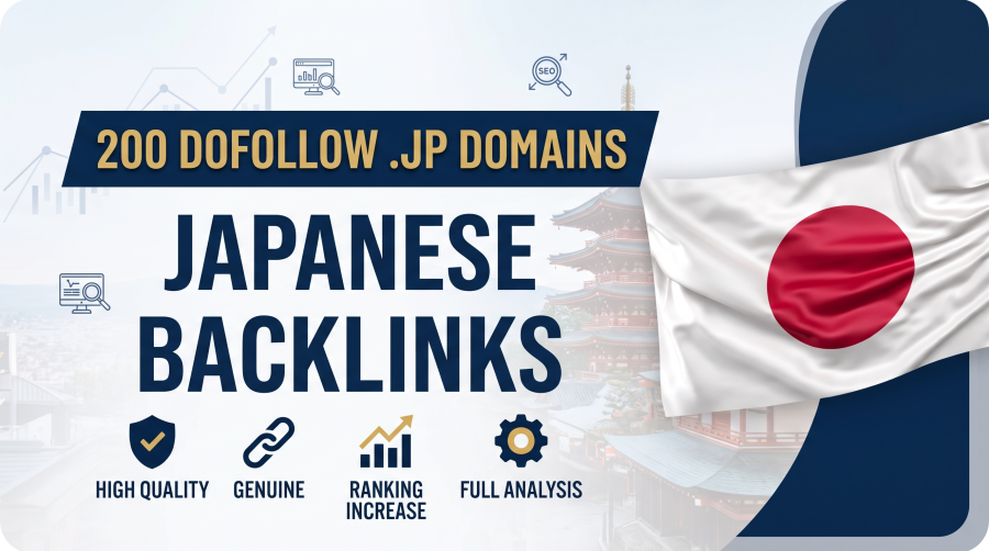 200 Dofollow Japan .jp Domain Backlinks for SEO Ranking