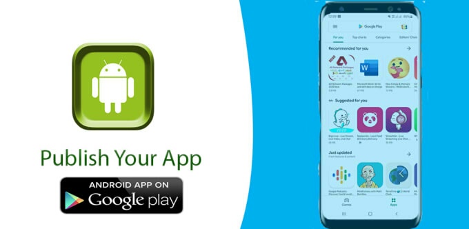 I will publish your android app on my Google Console Account in 2 Hours.