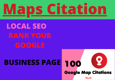 200 Google Maps Citation manual high quality local seo for local business unique backlinks 