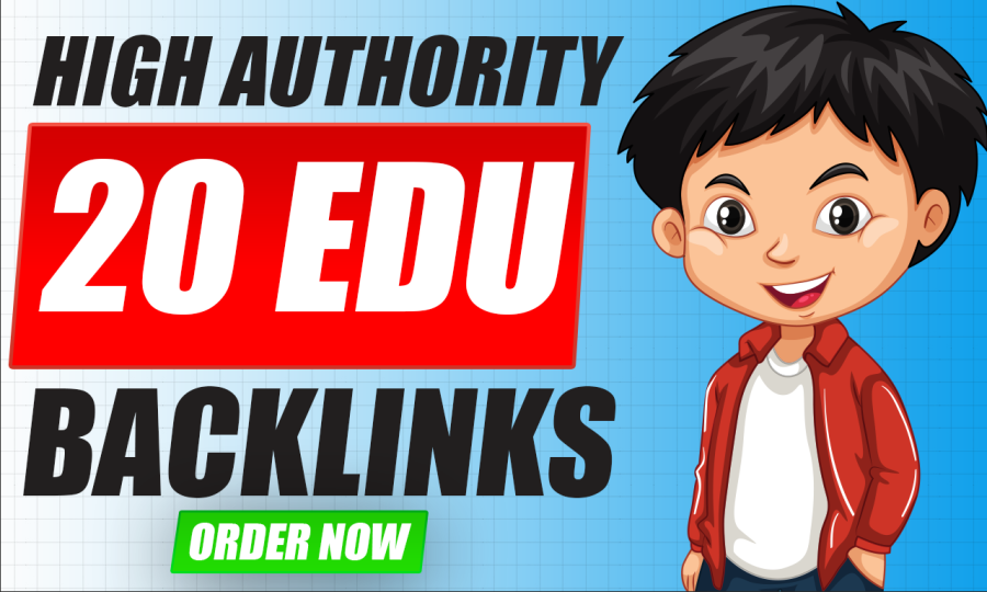 EDU/GOV Manually build 20 Powerful Authority SEO Backlinks