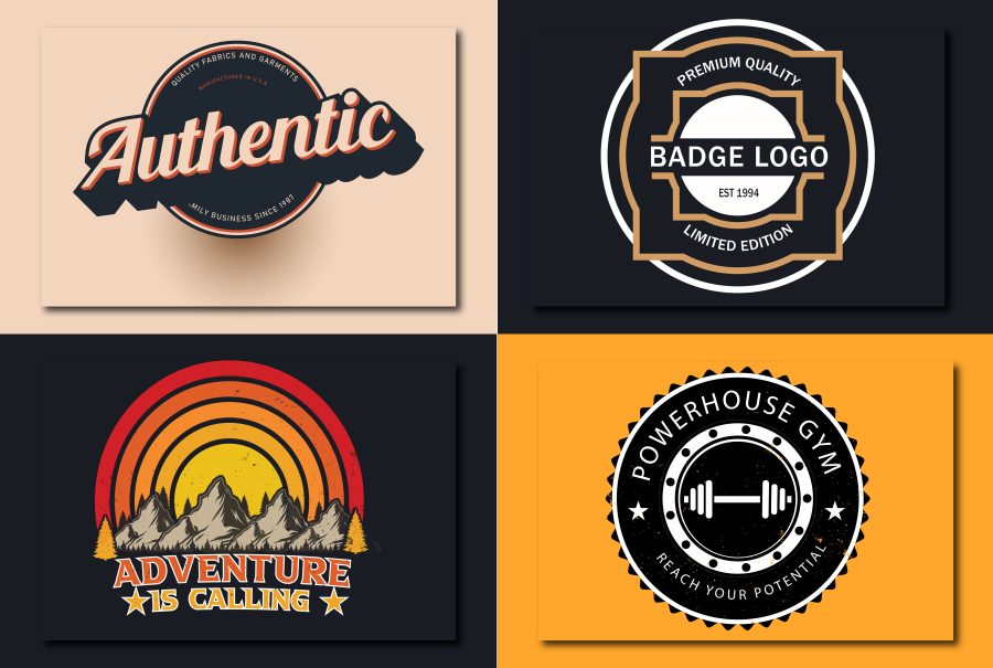 I will design awesome retro vintage badge logo in 24 hours