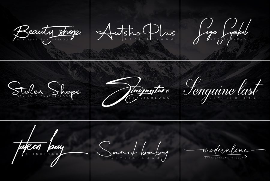 I will design signature, handwritten, Scripted, branding logo