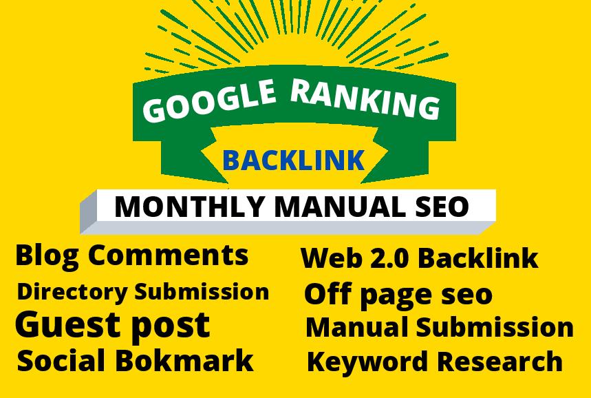  I will monthly local SEO backlinks service toward 1st page google 