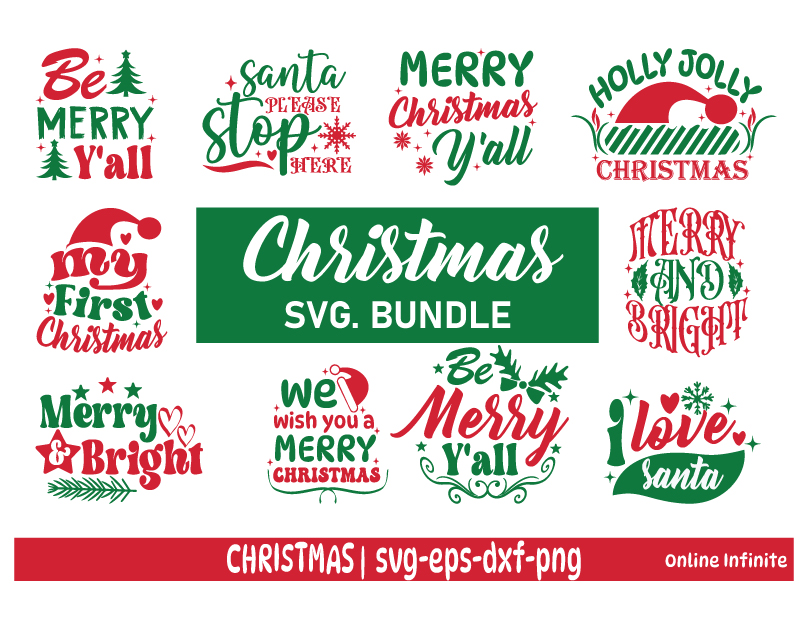 Merry christmas Typography T shirt Design