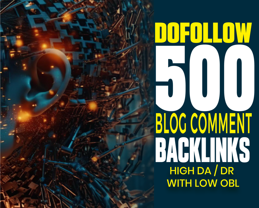 I Will Create 500 Manual DOfollow Blogcomment backlinks 