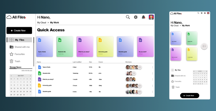 do UI UX design for you, web and mobile app