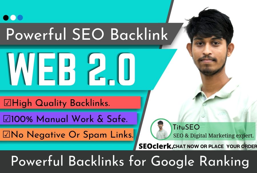 I will do super web 2 0 backlinks SEO service