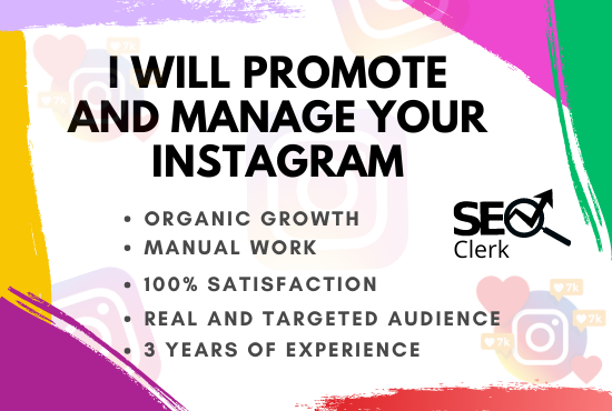 I will be your instagram marketing manager and grow your profile