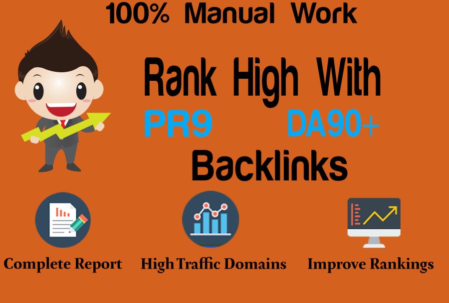 I will boost your rankings with high da backlinks, high pr links
