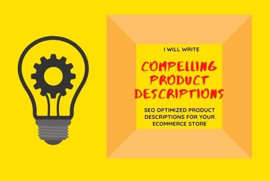 I will write compelling product description for e commerce store