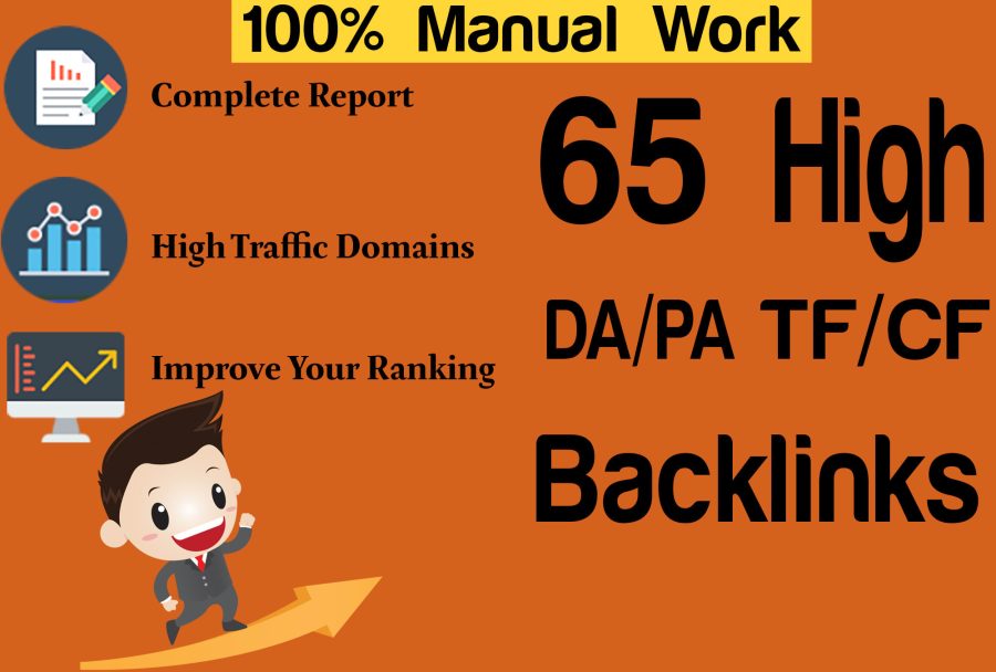 I will perform SEO service with 65 high da pa backlinks