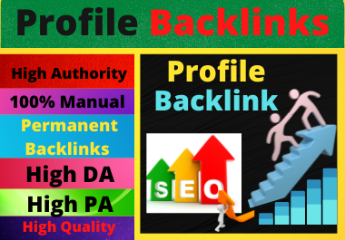 80 Profile Backlinks High Authority Permanent Dofollow backlinks white hat seo backlinks 