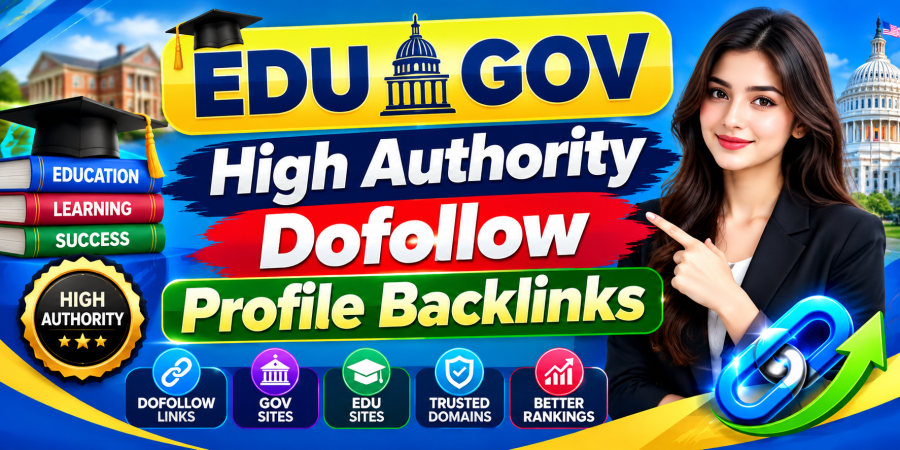 Get 10 Premium EDU GOV Profile Links High Authority Dofollow Backlinks