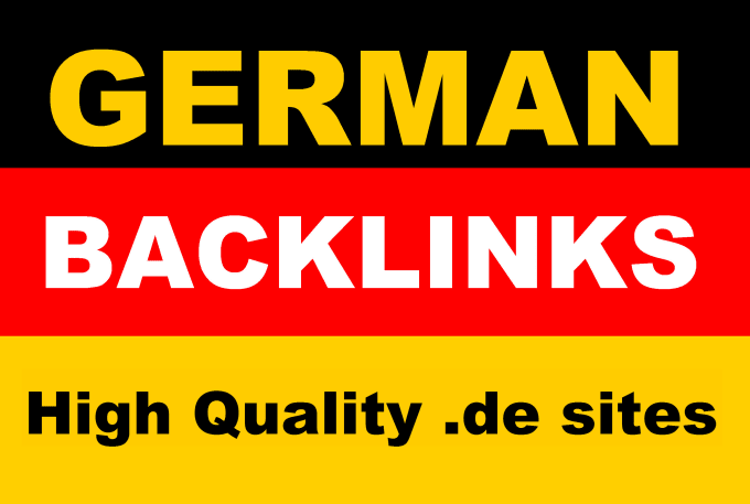 I will 100 permanent german dofollow backlinks from germany sites
