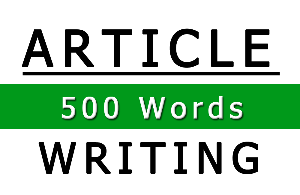 I will write an article for your (News) website (500 Words)