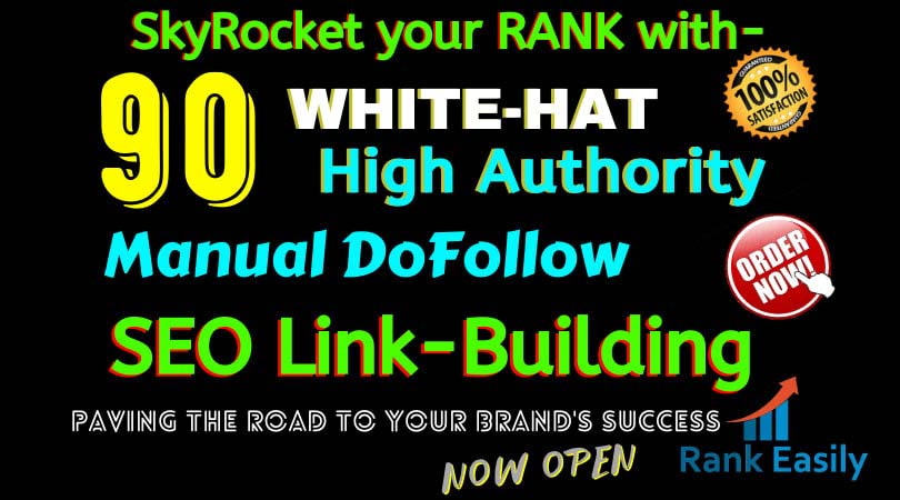 build 90 high authority USA dofollow seo backlinks service, link building