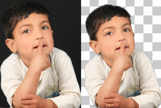 I will remove background from image to white or transparent png