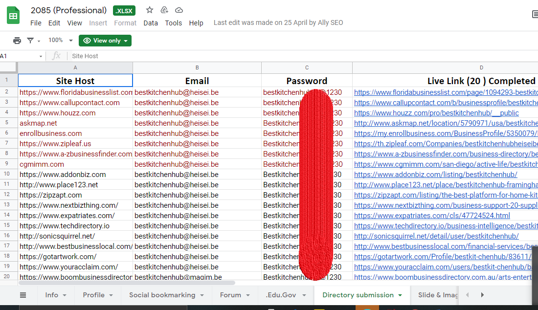Manually 30 Directory Submission live link on Instant Approval web directories
