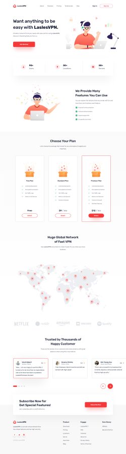 I will make UI design for your landing page