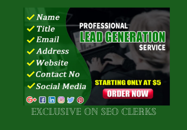 I will do b2b and linked in lead generation