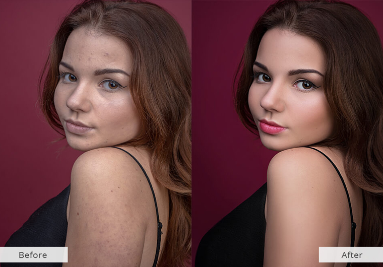 I will do professional portrait photo retouching