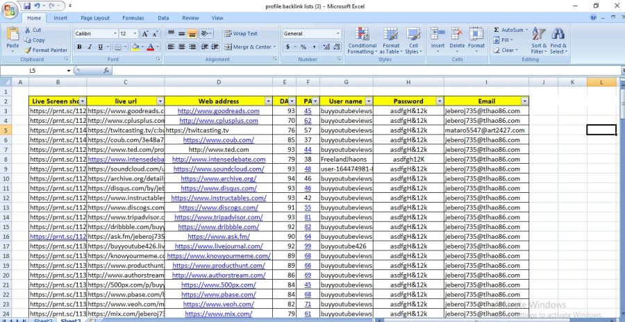 I will provide 100 profile backlinks on high authority sites 