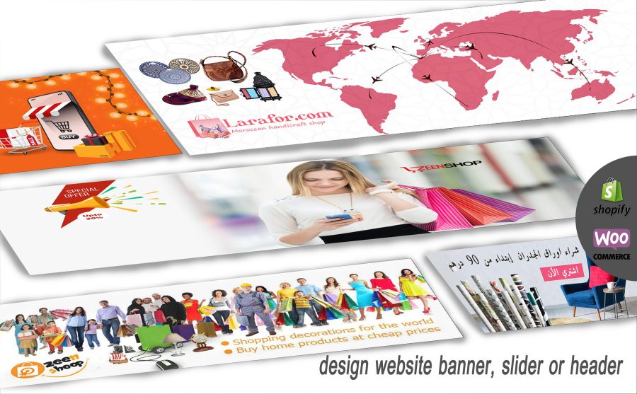 I will design banner, slider or header your website shopify
