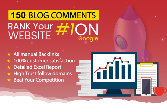 I will create 150 high Authority Blog Comments 